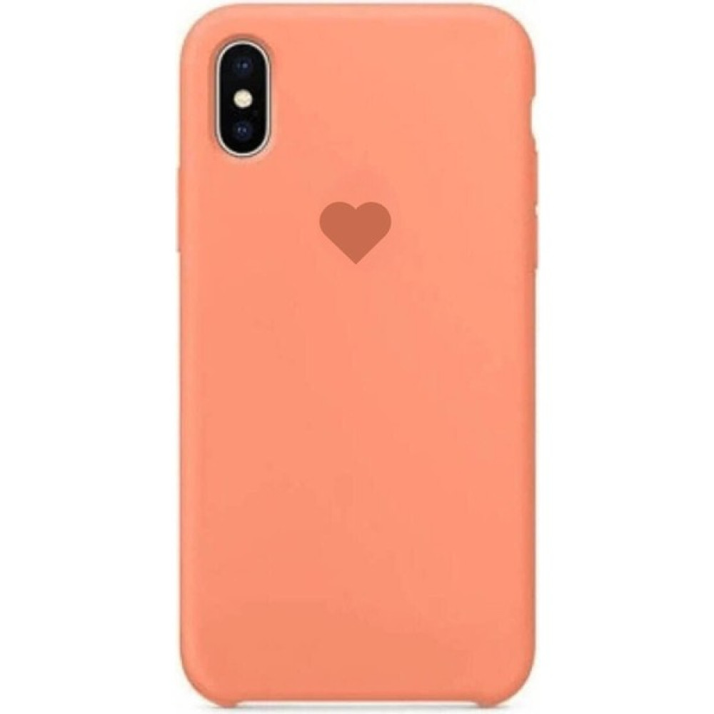 Stendhal Apple iPhone x Lansman Içi Kadife Mikrofiber Kalp Desenli Kılıf A+ Deluxe Class - Turuncu - iPhone X Cep Telefonu Kılıfı Fiyatı