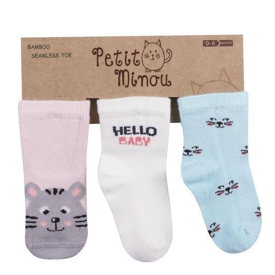 Step 2131 Karışık Renkli 3'lü Cat Soket Çorap Bebek Çorabı Fiyatı