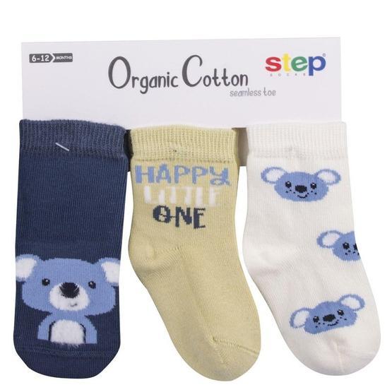 Step 5058 Karışık Renkli 3'lü Sakallı Koala Soket Çorap
