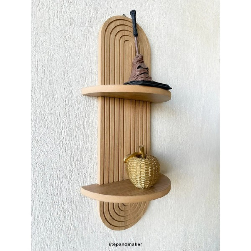 Step and Maker Ahşap (Mdf) Dekoratif Duvar Rafı - (70*20 cm ) Kitaplık - Duvar Rafı & CD / DVD Rafı Fiyatı