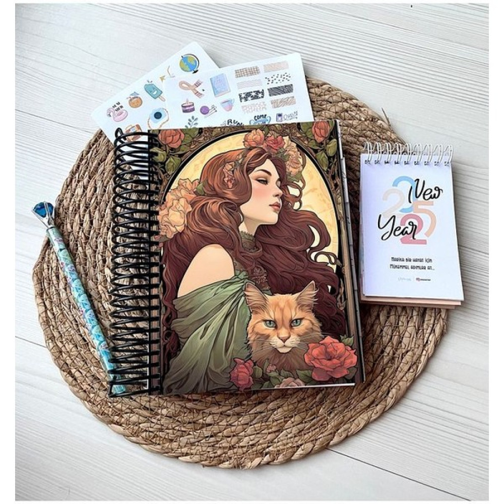 Steplanner 2025 Ajanda-Günlük Hayat PLANLAYICI-2025 Masa Takvimi-2 Sayfa Sticker-Bir Adet Tükenmez Kalem - -- - 1 Adet Oto Boyaları Fiyatı