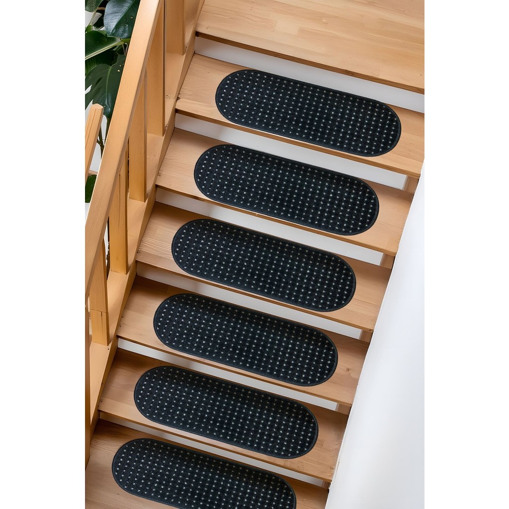 Stepmat Benekli Bukle Halıdan Basamak Ve Merdiven Paspası - Siyah - 25 x 65 cm Araca Özel Paspaslar Fiyatı