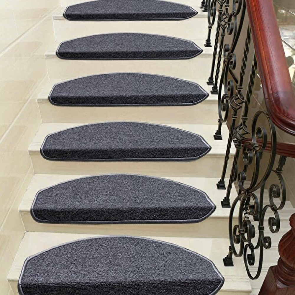 Stepmat Füme Bukle Kendinden Yapışkanlı Merdiven Basamak Paspası / Halısı - 25 x 65 cm - Renkli Paspas Fiyatı
