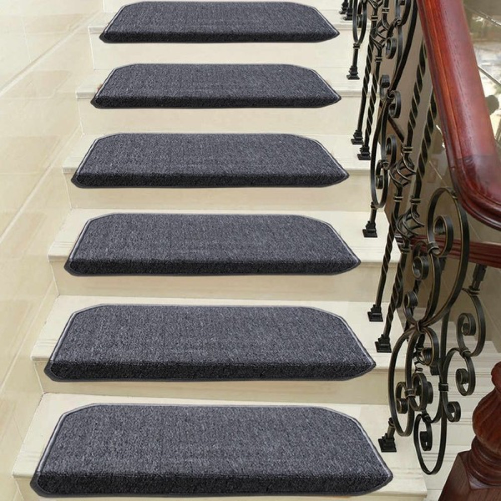 Stepmat Gri Bukle Kendinden Yapışkanlı Merdiven Basamak Paspası / Halısı - 25 x 65 cm Paspas Fiyatı