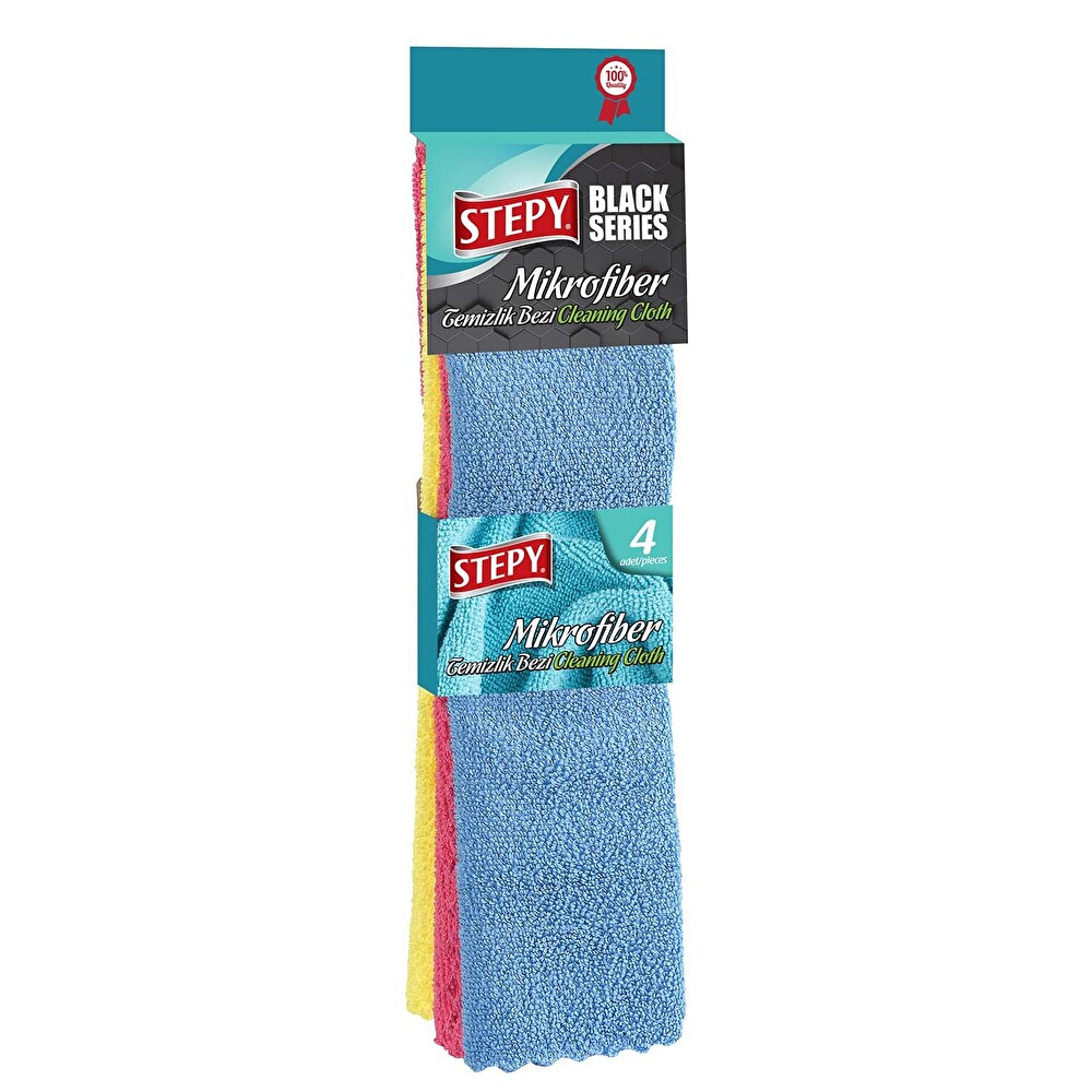 Stepy Microfiber Temizlik Bezi 4 Lü Blac Temizlik Malzemeleri Fiyatı