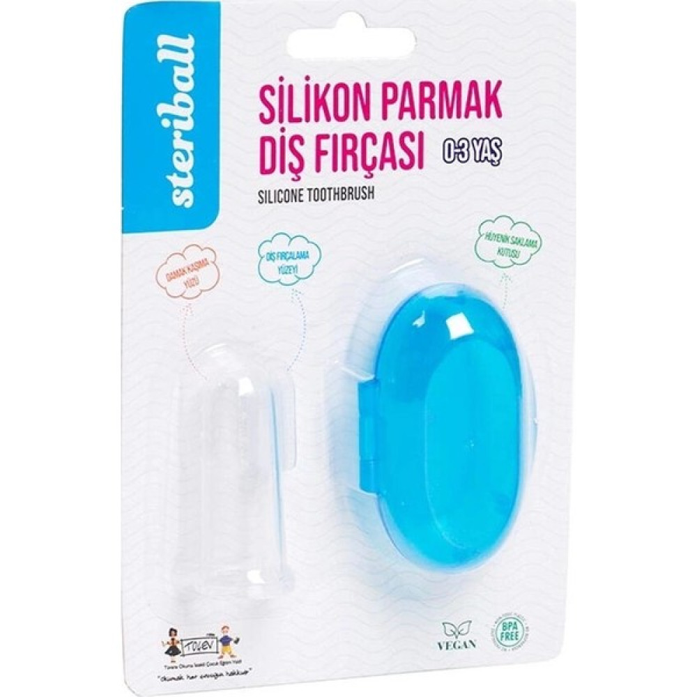 Steriball Silikon Parmak Diş Fırçası - Mavi Diş Fırçaları Fiyatı