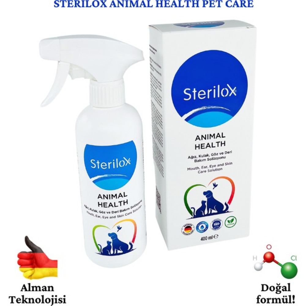 Sterilox Animal Health Ağız Kulak Göz Deri Temizlik ve Bakım Solüsyonu 400 ml Evcil Hayvan Ürünleri Fiyatı