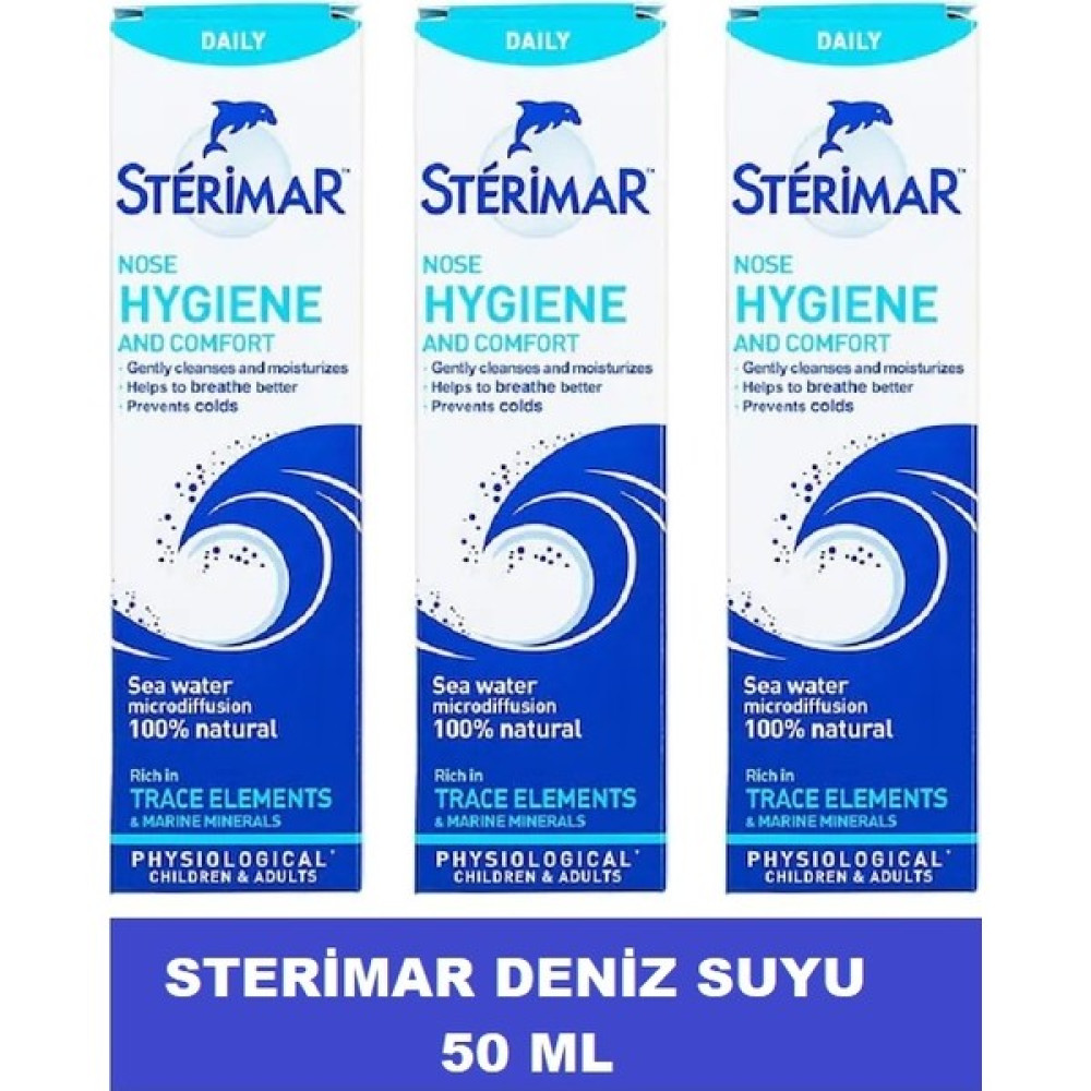 Sterimar Deniz Suyu Burun Spreyi 50 Ml-3 Adet Bebek Bakım Fiyatı