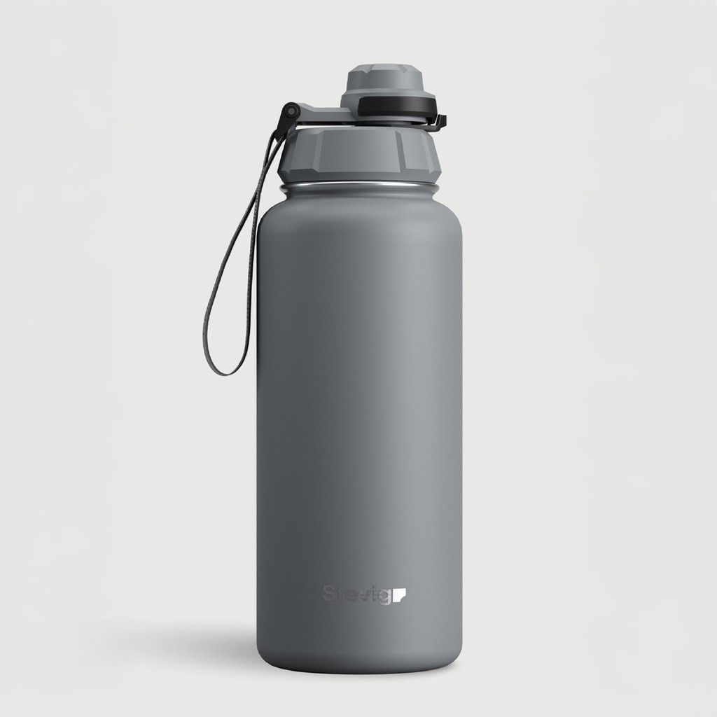 Stevig 1 Hand Leak-Proof Sızdırmaz Çelik Termos 1000 Ml Grey St-214 Termos Fiyatı