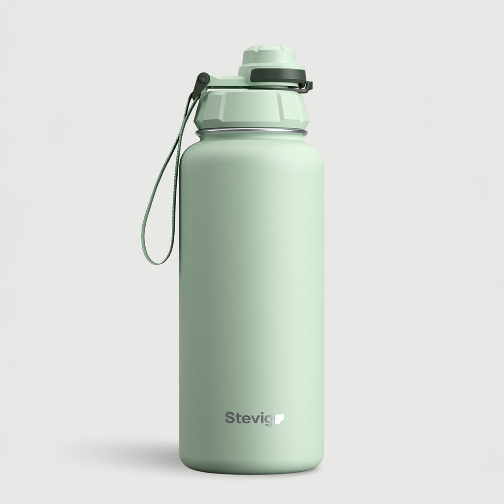 Stevig 1 Hand Leak-Proof Sızdırmaz Çelik Termos 1000 Ml Smoke Green St-218 Termos Fiyatı