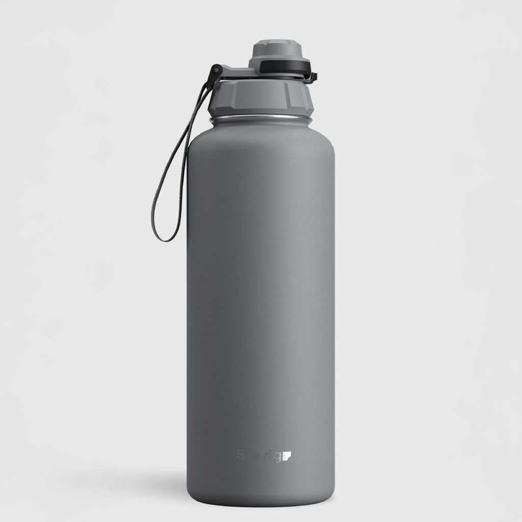 Stevig 1 Hand Leak-Proof Sızdırmaz Çelik Termos 1500 ml Grey ST-253 Termos Fiyatı
