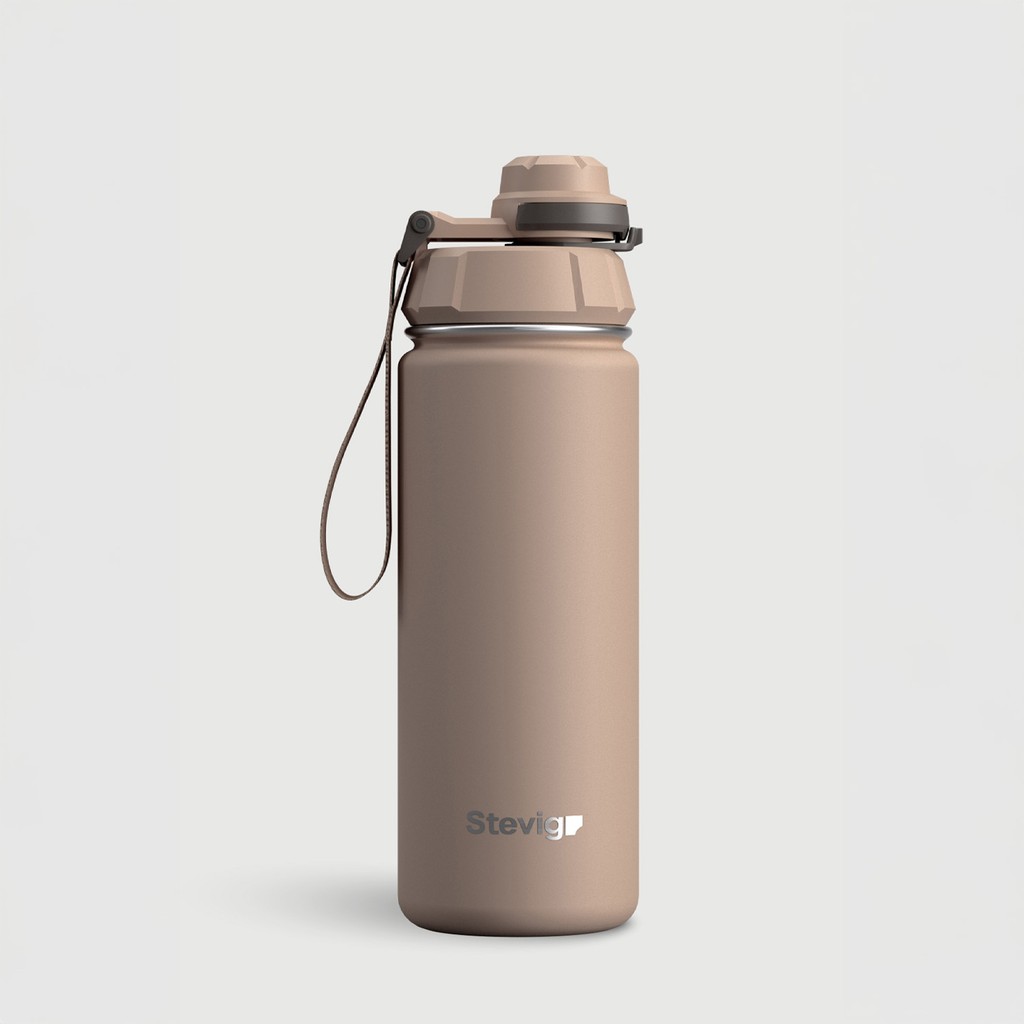 Stevig 1 Hand Leak-Proof Sızdırmaz Çelik Termos 500 Ml Lıght Brown St-224 Termos Fiyatı