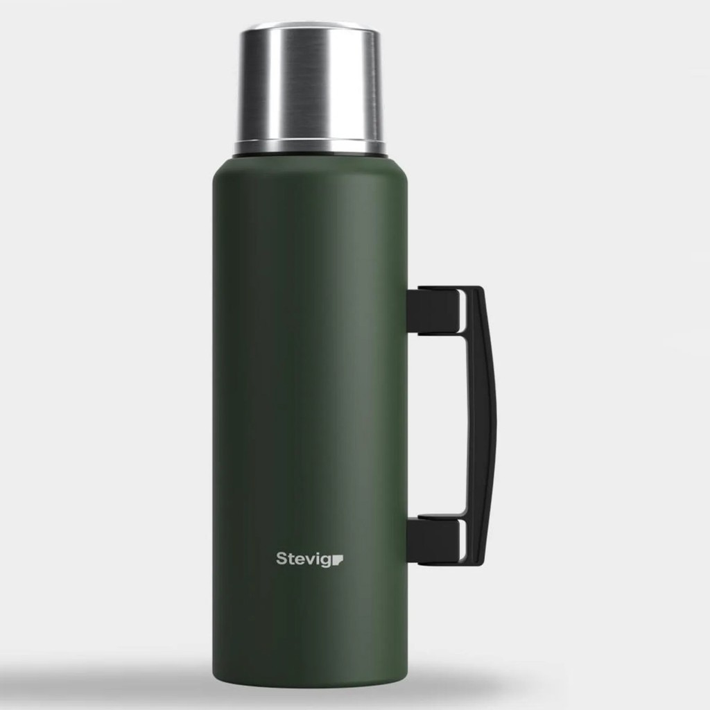 Stevig 4 Camp Klasik Vakumlu Kulplu Çelik Termos 1.5 Lt. Green ST-206 Termos Fiyatı