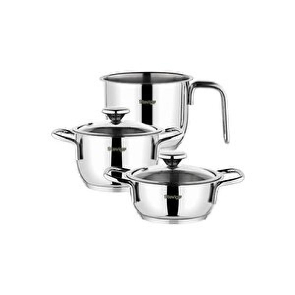 Stevig 4 Mini Meals 18/10 Paslanmaz Çelik Tencere Seti 5 Parça St-303 Tencere / Tava Setleri Fiyatı
