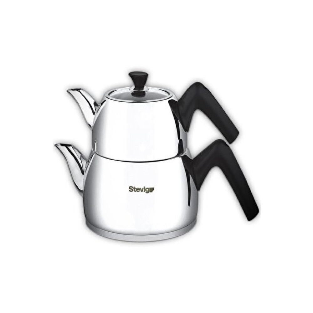 Stevig 4 Turkish Tea 18/10 Paslanmaz Çelik Büyük Boy Çaydanlık Takımı St-501 Çay / Çaydanlık Setleri Fiyatı