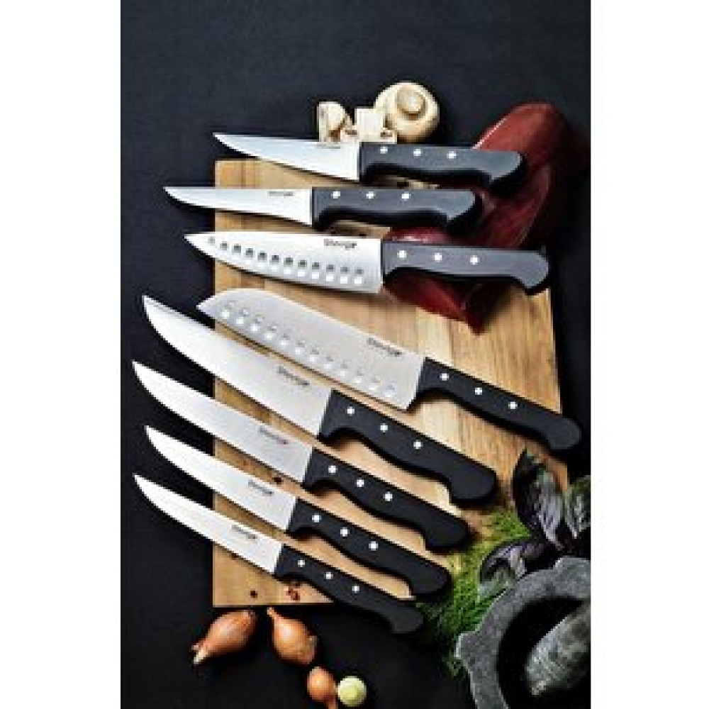 Stevig Cut 4 All Kasap Et Ve Şef Mutfak Bıçak Seti 8 Parça Siyah Bıçaklar ve Bıçak Setleri Fiyatı