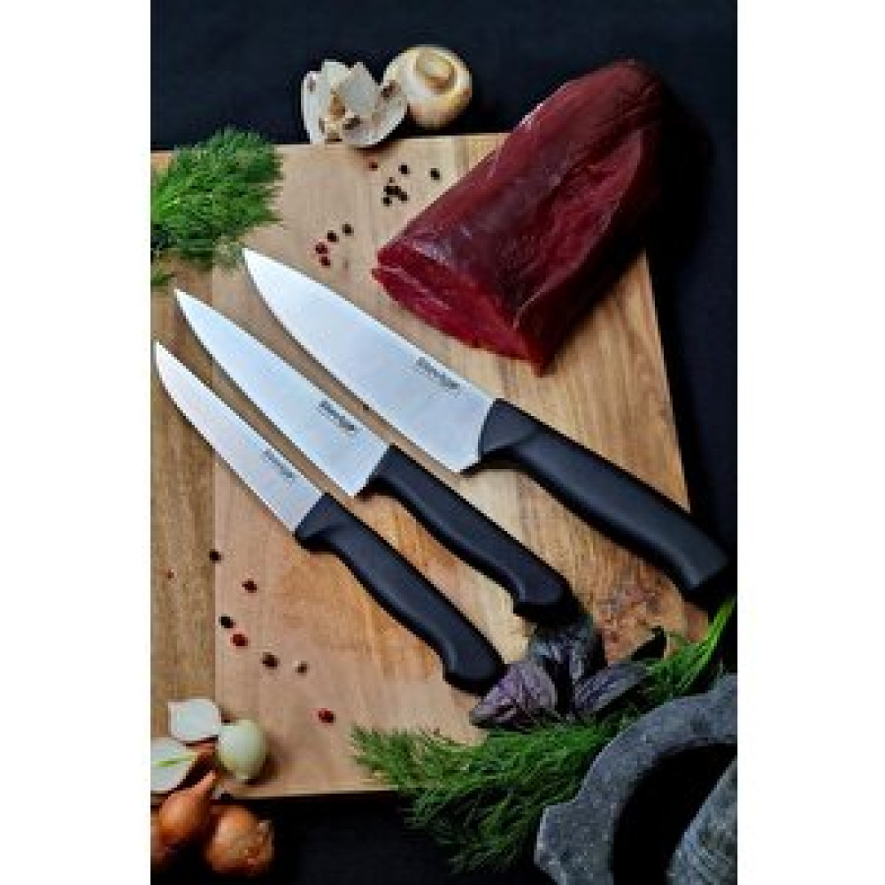 Stevig Cut 4 Chef's Kitchen Şef Ve Sebze Bıçak Seti 17,5 Cm 15 Cm Ve 12,5 Cm St-400.001 - St-400.002 - St-400.003 Bıçaklar ve Bıçak Setleri Fiyatı
