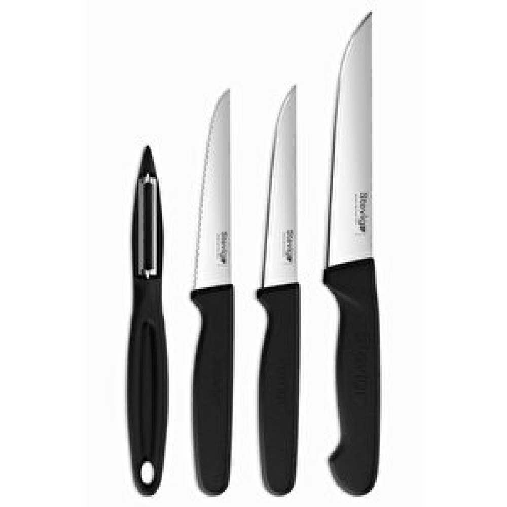 Stevig Cut 4 Fresh Sebze Soyacak Ve Bıçak Seti 4 Parça Siyah St-401 Bıçaklar ve Bıçak Setleri Fiyatı