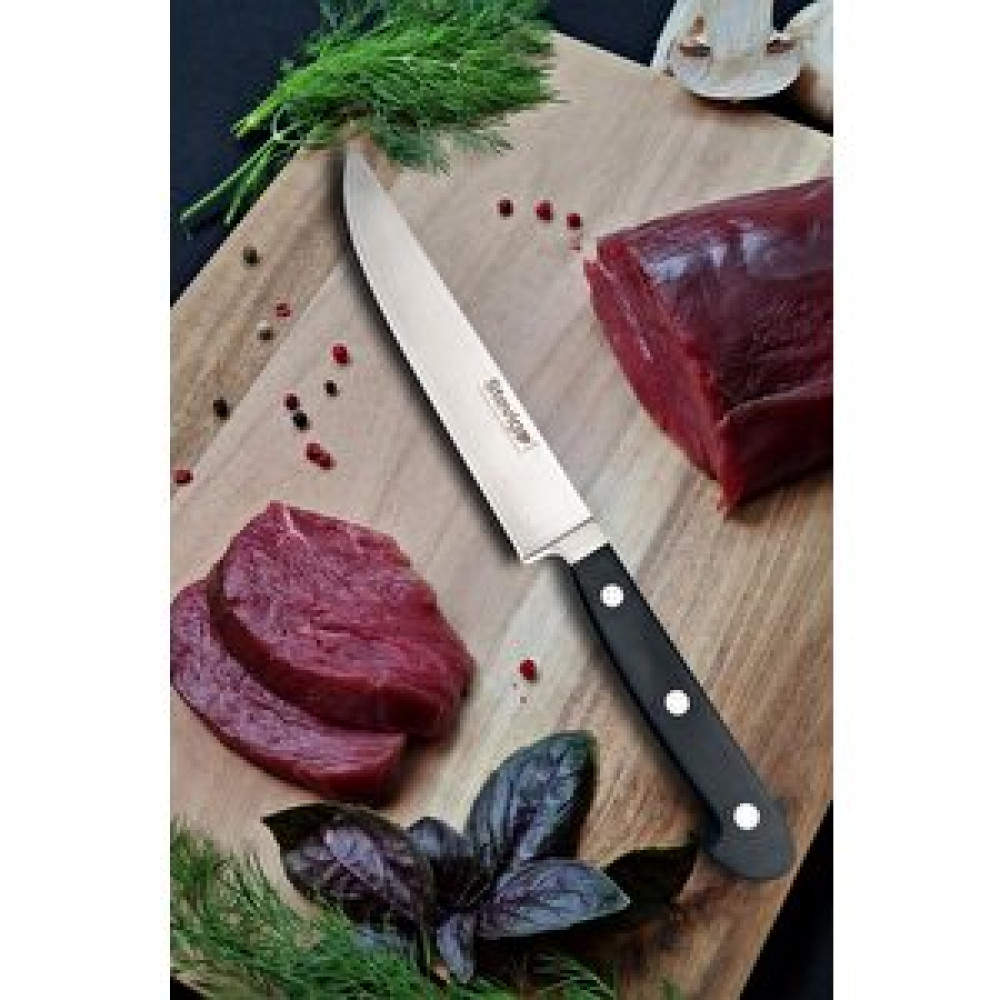 Stevig Elegant Dövme Çelik Kasap Ve Et Sıyırma Bıçağı Siyah 19 Cm St-400.028 Bıçaklar ve Bıçak Setleri Fiyatı