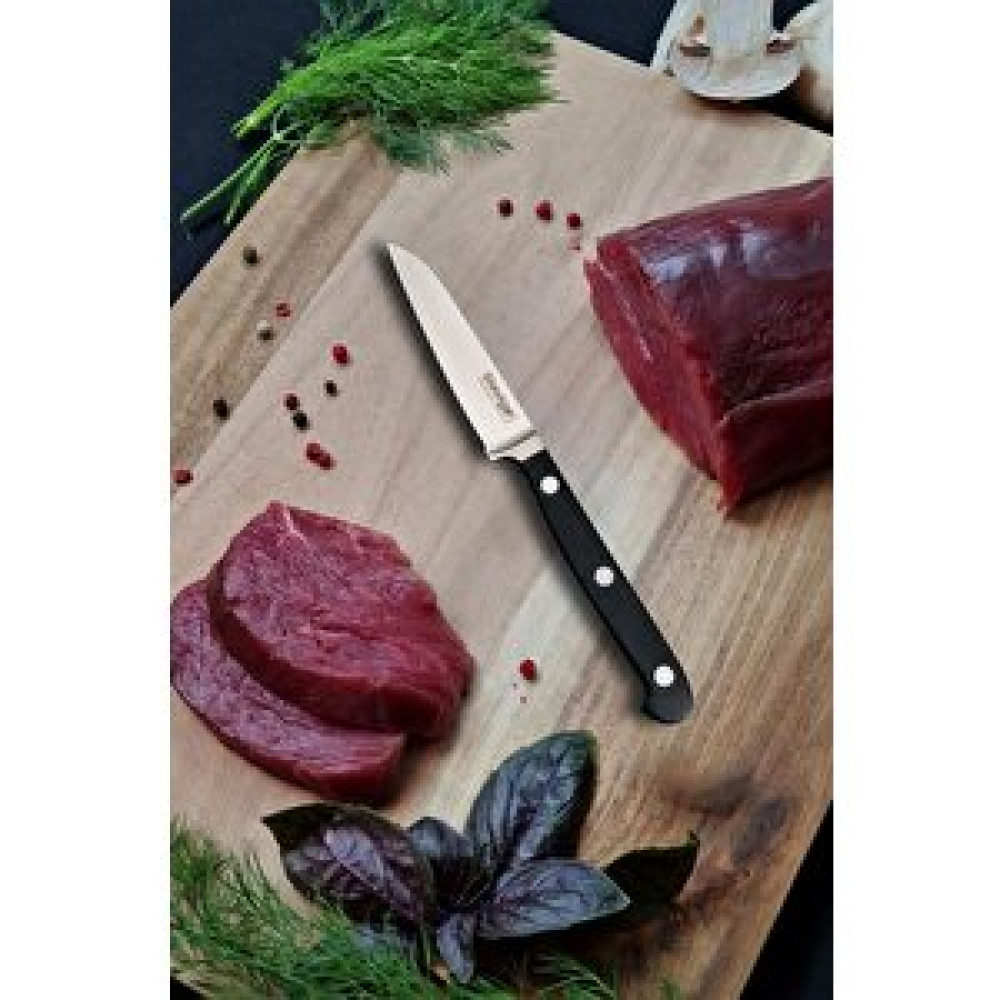 Stevig Elegant Dövme Çelik Sebze Ve Mutfak Bıçağı Siyah 9 Cm St-400.025 Bıçaklar ve Bıçak Setleri Fiyatı
