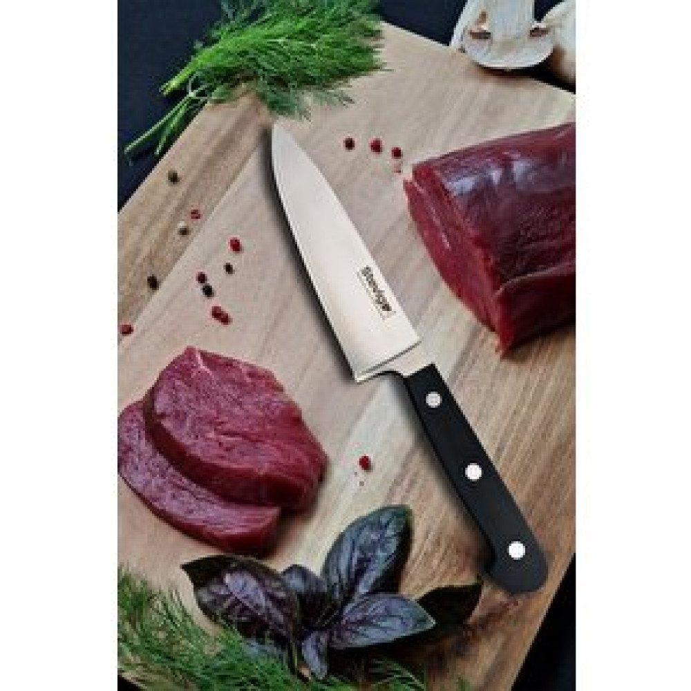 Stevig Elegant Dövme Çelik Şef Bıçağı Siyah 15,5 Cm St-400.030 Bıçaklar ve Bıçak Setleri Fiyatı