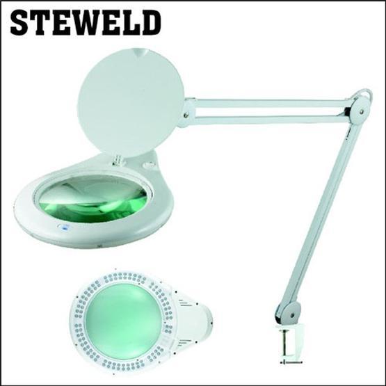 Steweld 8062-D 3LED-108 Led Işıklı Masa Mengeneli Büyüteç