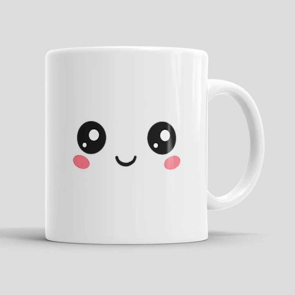 Stia Kawaii Face Kişiye Özel İsimli Kupa Bardak Fincan / Bardak / Kahve Takımı Fiyatı