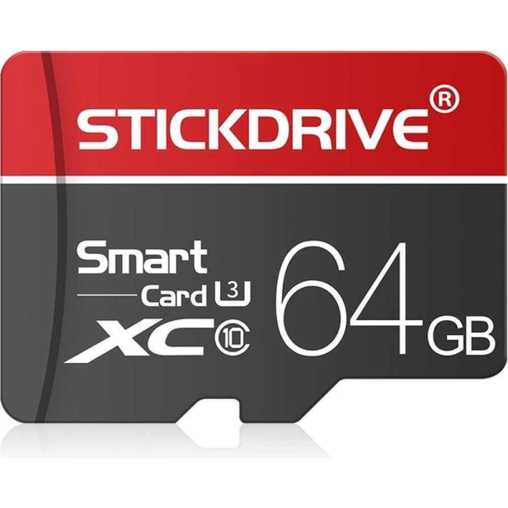 Stickdrive 64GB U3 Beyaz Hat Kırmızı ve Siyah Tf (Mikro Sd) Hafıza Kartı (Yurt Dışından) Hafıza Kartları Fiyatı