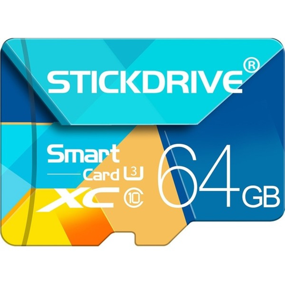Stickdrive 64GB U3 Renkli Tf (Mikro Sd) Hafıza Kartı (Yurt Dışından) Hafıza Kartları Fiyatı