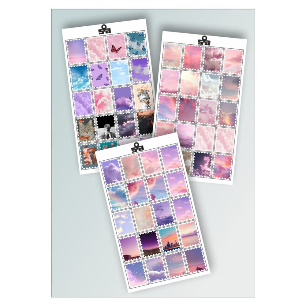 Sticker Adresim Dream World Pul Şeklinde Sticker Etiket Seti Etiket Fiyatı