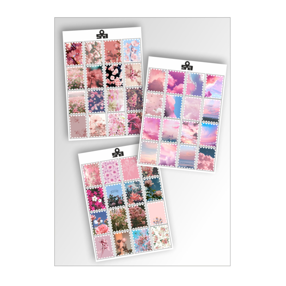 Sticker Adresim Pembe Hayal Pul Şeklinde Sticker Etiket Seti Etiket Fiyatı