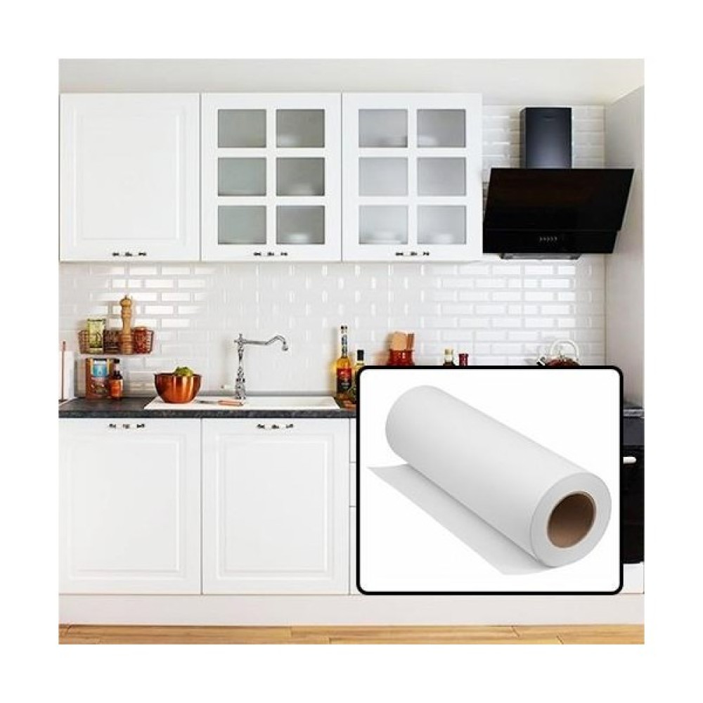 Sticker Art Parlak Beyaz Mobilya ve Dolap Kaplama Folyosu 50 cm 50 cm x 2 Metre - 45 cm - Siyah Yapı Kimyasalları & Yapıştırıcılar Fiyatı