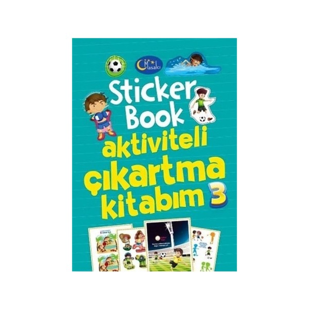 Sticker Book Aktiviteli Çıkartma Kitabım 3 Okul Öncesi Eğitici & Öğretici Kitaplar Fiyatı
