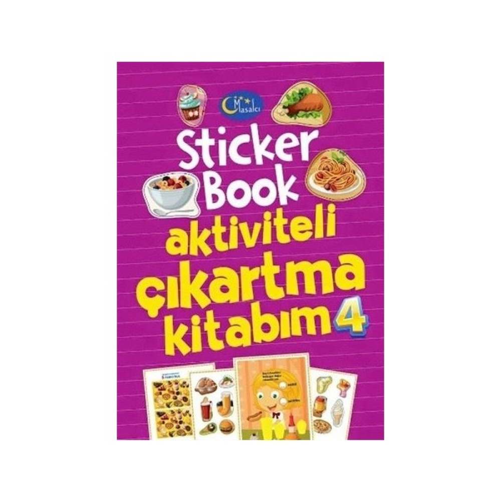 Sticker Book Aktiviteli Çıkartma Kitabım 4 Okul Öncesi Eğitici & Öğretici Kitaplar Fiyatı