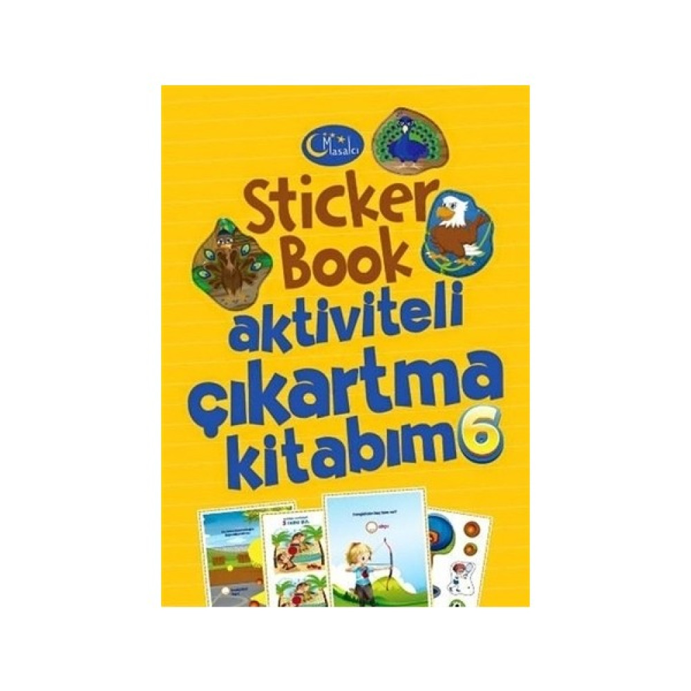 Sticker Book Aktiviteli Çıkartma Kitabım 6 Okul Öncesi Eğitici & Öğretici Kitaplar Fiyatı