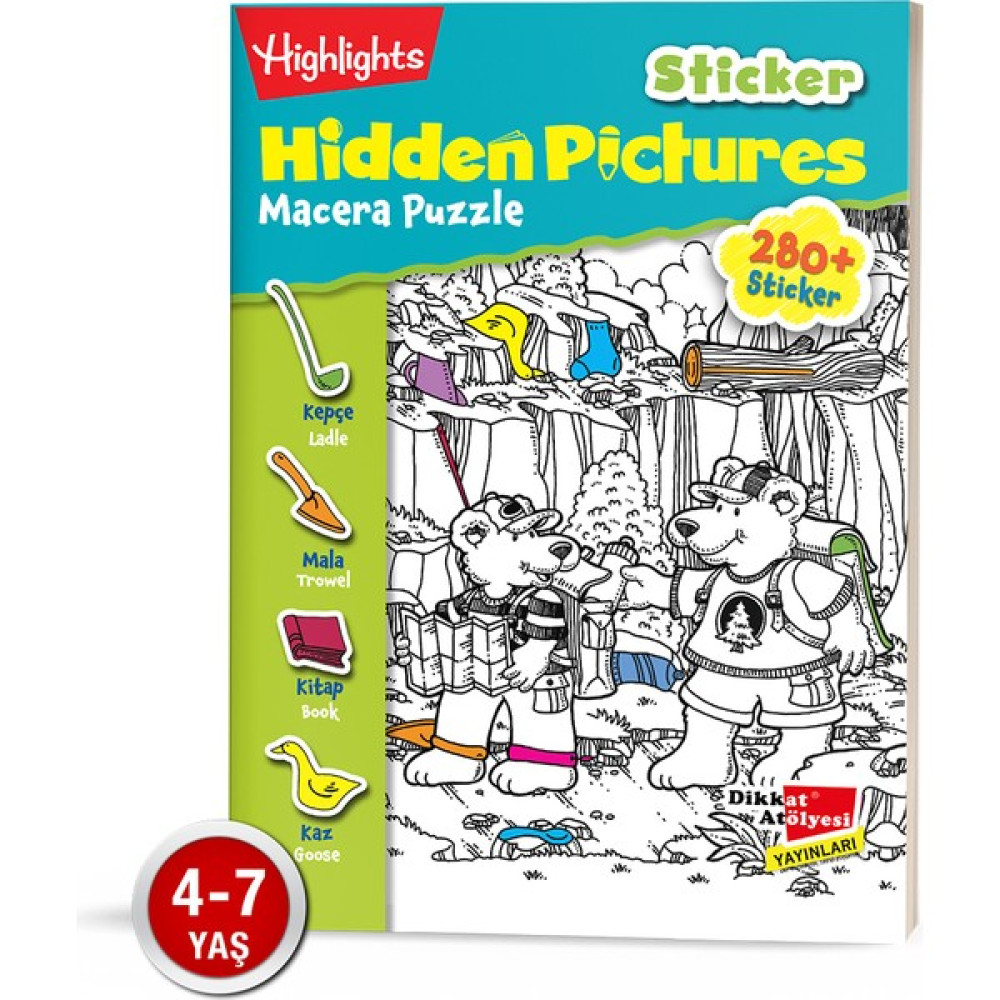 Sticker Hidden Pictures - Macera Puzzle Zihinsel Gelişim Kitapları Fiyatı