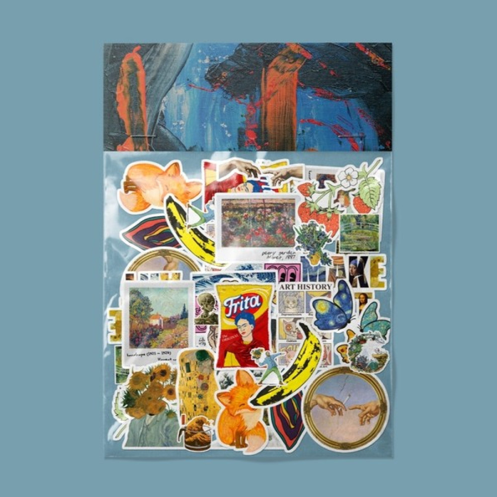 Sticker Sanat, Art Sticker Paketi/ Bullet Journal Defter Çıkartma Ajanda Laptop Etiket - 3 x 5 cm - Renkli Defter & Kağıt Ürünleri Fiyatı