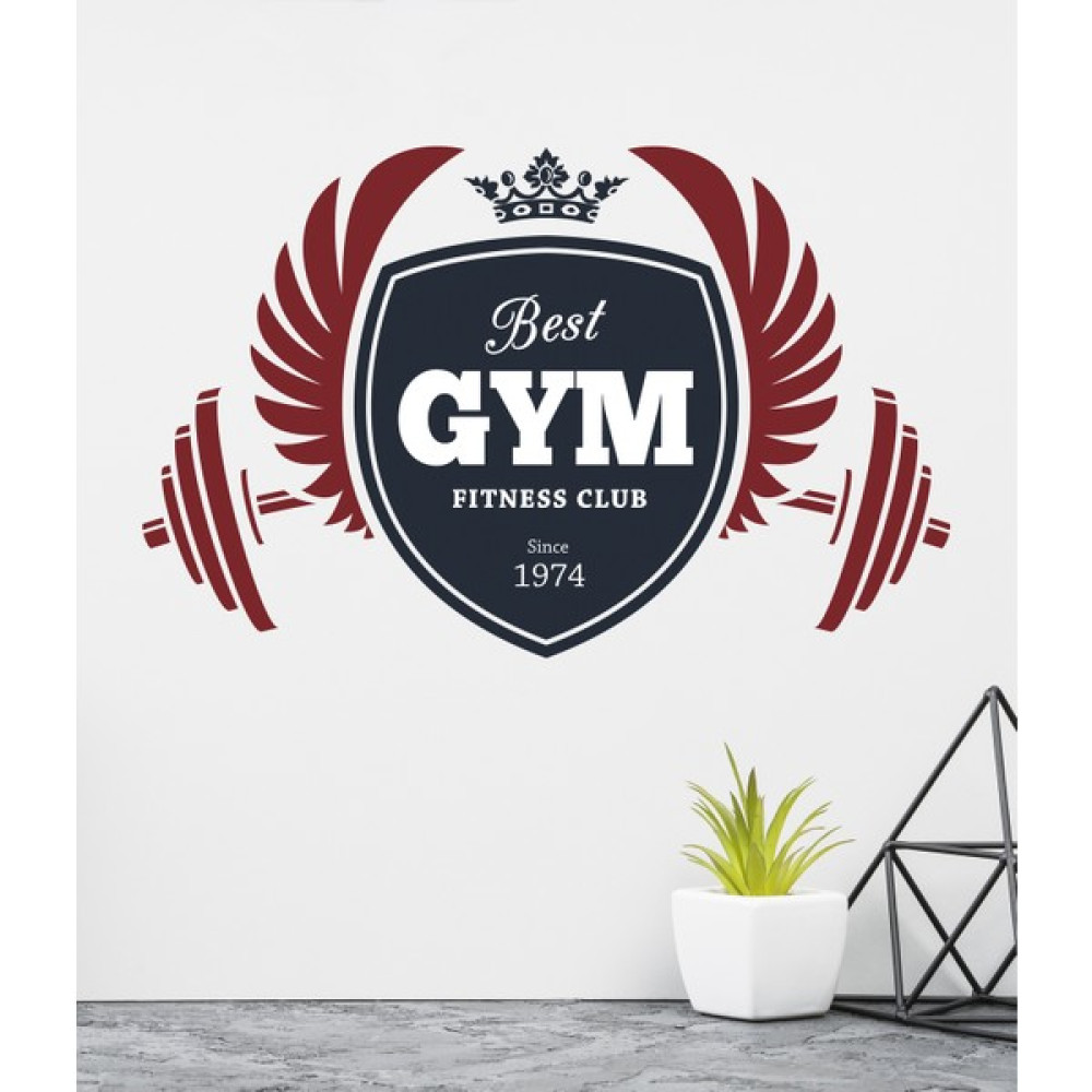 Sticker Sepetim Best Center Gym Clup Renkli Dekoratif Duvar Sticker - 90 x 100 cm Duvar Stickerı Fiyatı