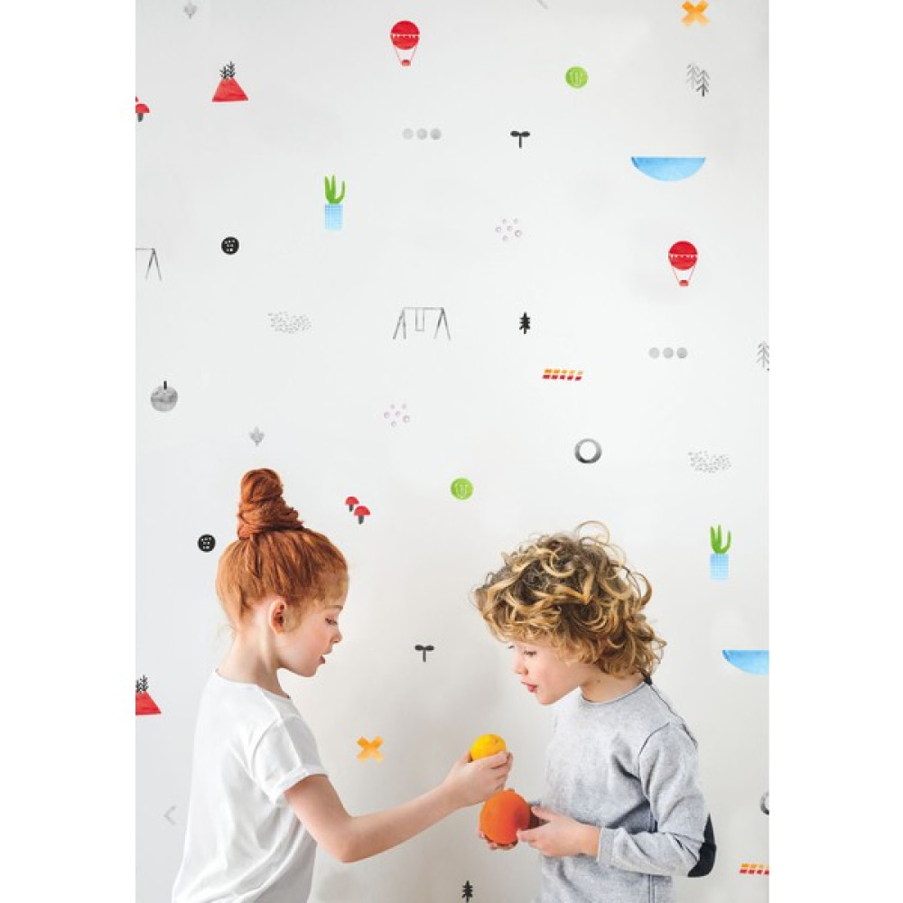 Sticker Sepetim Çocuk Odası Duvar Sticker 2,3,5,7,11 cm 40 Adet Karışık Sulu Boya Soft Puantiye Seti - 50 x 100 cm - Renkli Duvar Stickerı Fiyatı