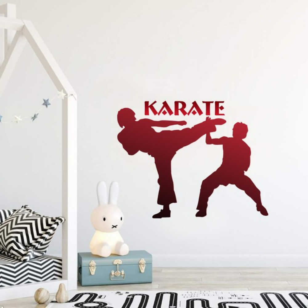 Sticker Sepetim Karate Dekoratif Duvar Sticker - 90 x 100 cm - Renkli Duvar Stickerı Fiyatı
