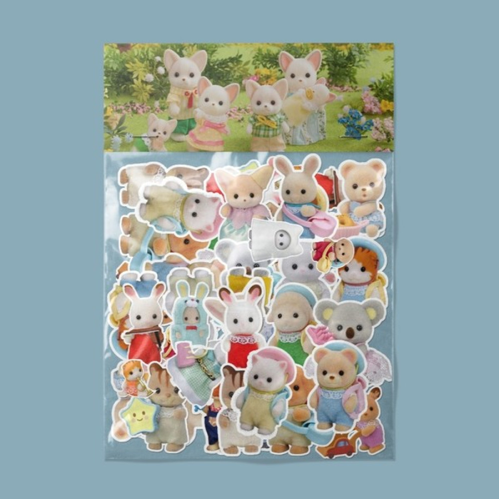 Sticker Sylvanian Families Sticker Paketi/ Bullet Journal Defter Çıkartma Ajanda Laptop Etiket - 3 x 5 cm - Renkli Defter & Kağıt Ürünleri Fiyatı