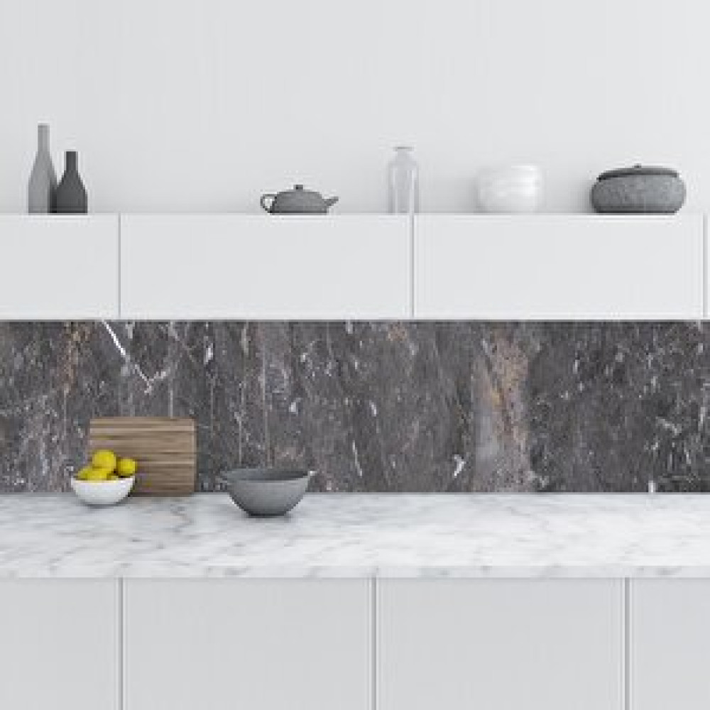 Stickerart Mutfak Tezgah Arası Folyo Fayans Kaplama Folyosu Limestone Marble 60x200 cm Duvar Kağıdı Fiyatı