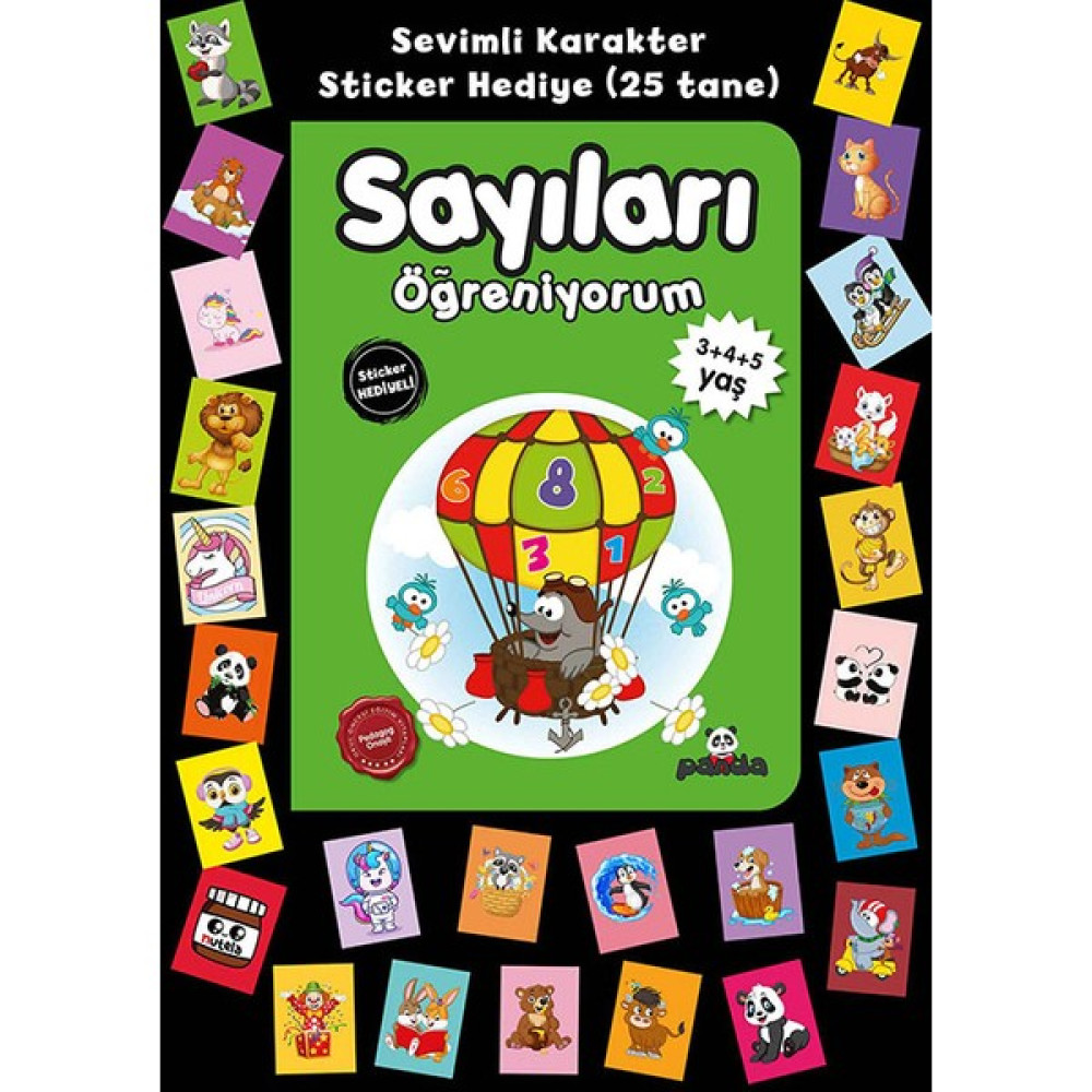 Stickerlı 3+4+5 Yaş Sayıları Öğreniyorum - Pedagog Afife Çoruk Okul Öncesi Eğitici & Öğretici Kitaplar Fiyatı