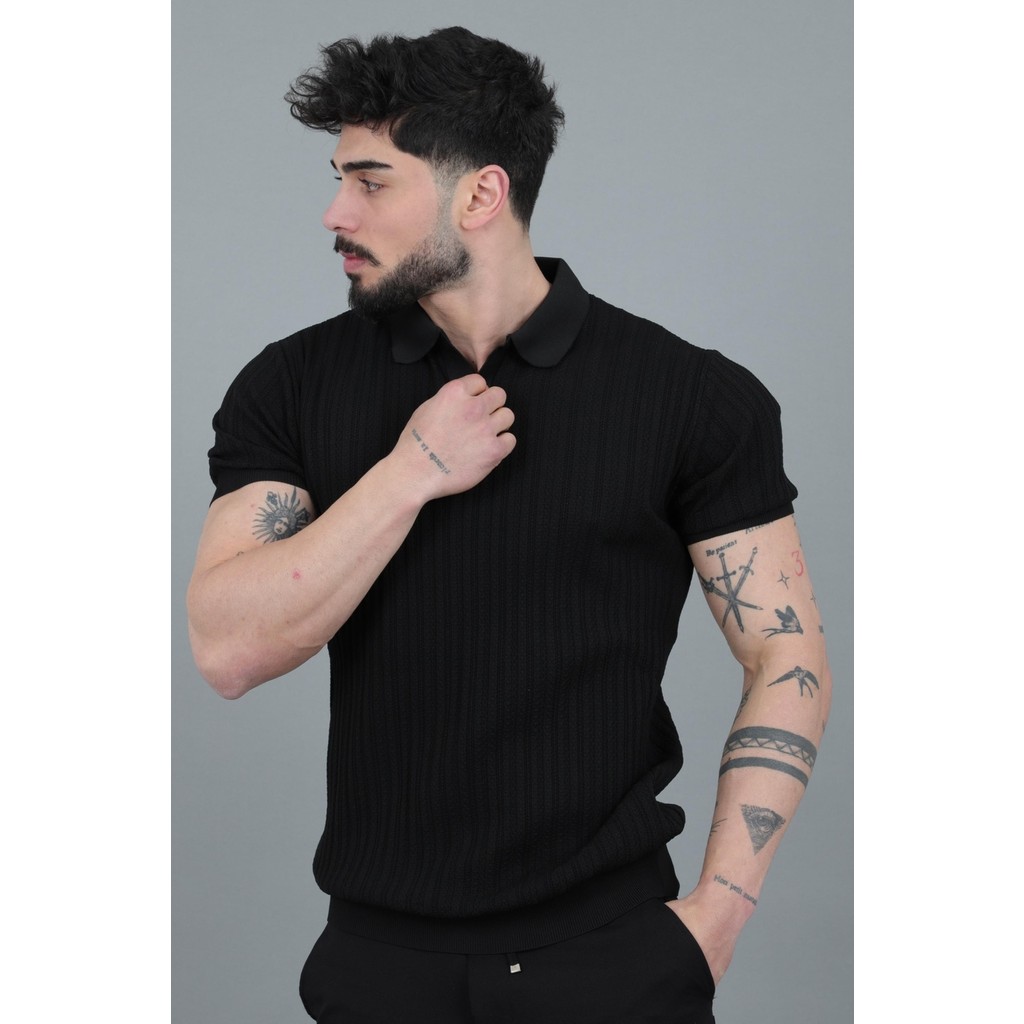 Stil Kombin Apaç Yaka Örgü Triko Tişört Jrx 5003_30495 Giyim & İç Giyim Fiyatı