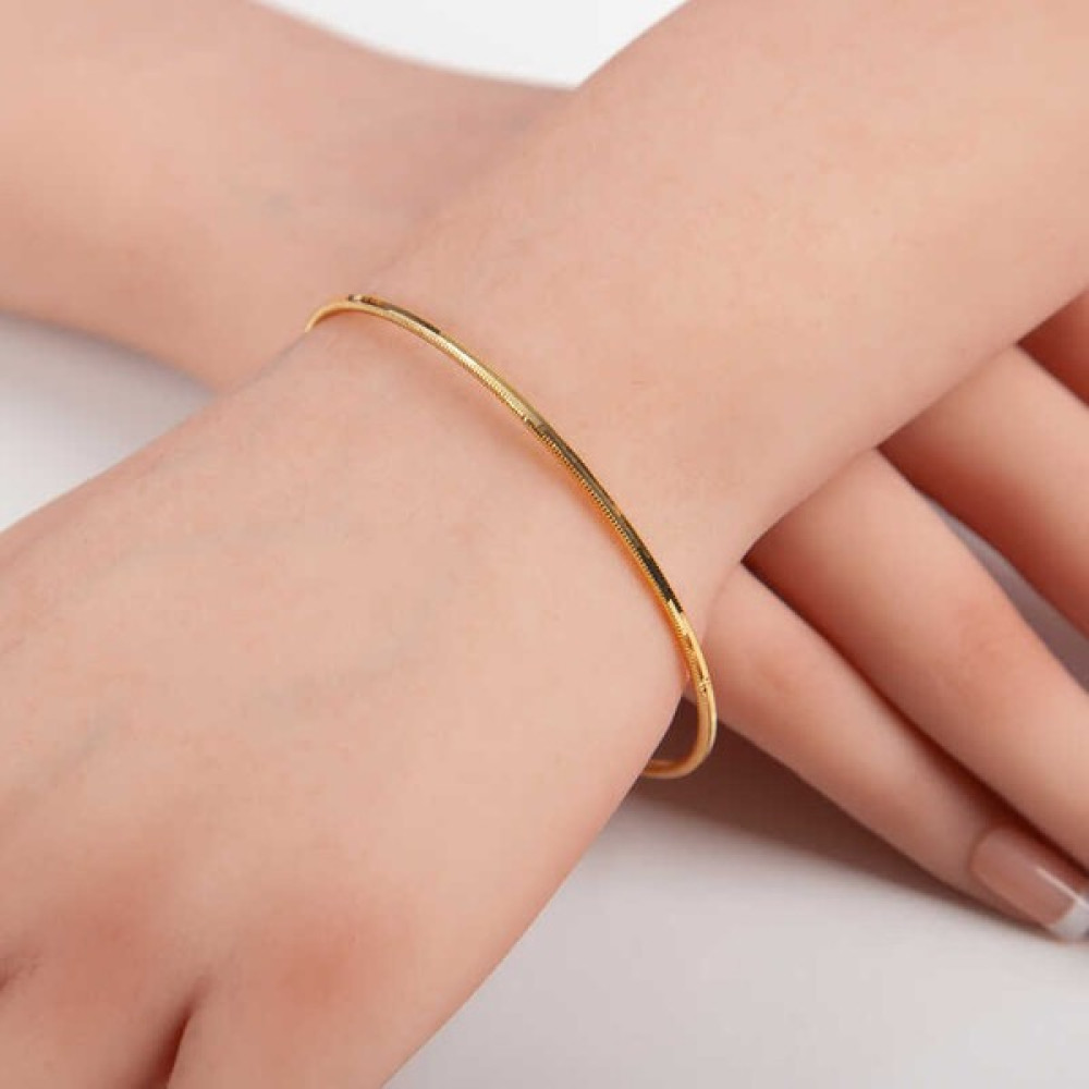 Stil Love Gümüş Gold Ajda Kadın Bilezik - 5,9 cm Saat ve Bileklik Aksesuarı Fiyatı