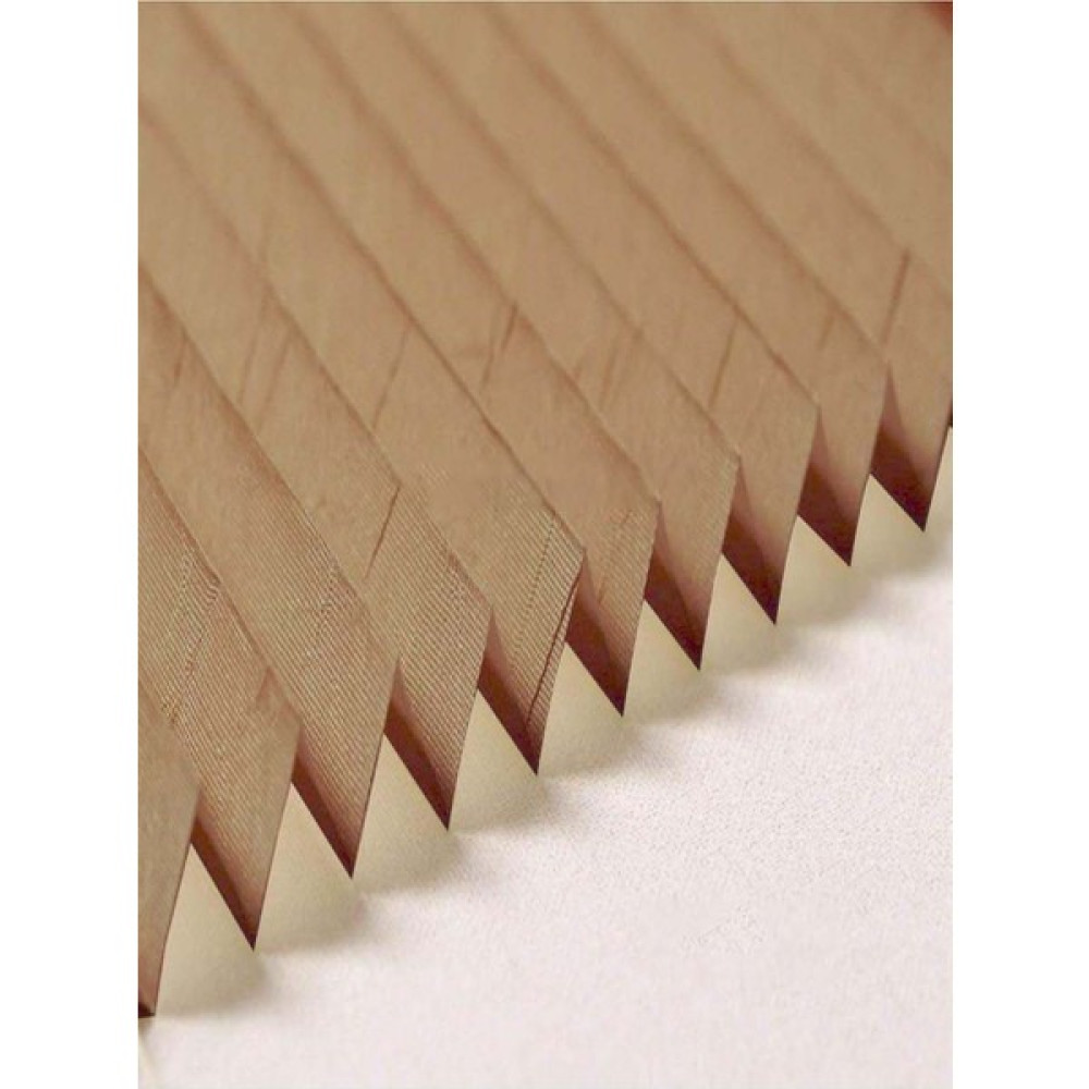 Stil Perde Plicell Plise Perde Leafy - 05 Çizgi Desenli Kahve - 30 x 30 cm Stor Perde Fiyatı