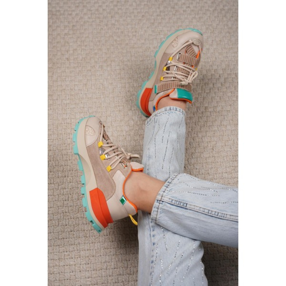 Stilbagshoes Hazel Ithal Renkli Kadın Spor Ayakkabı Bej Spor Ayakkabı Fiyatı