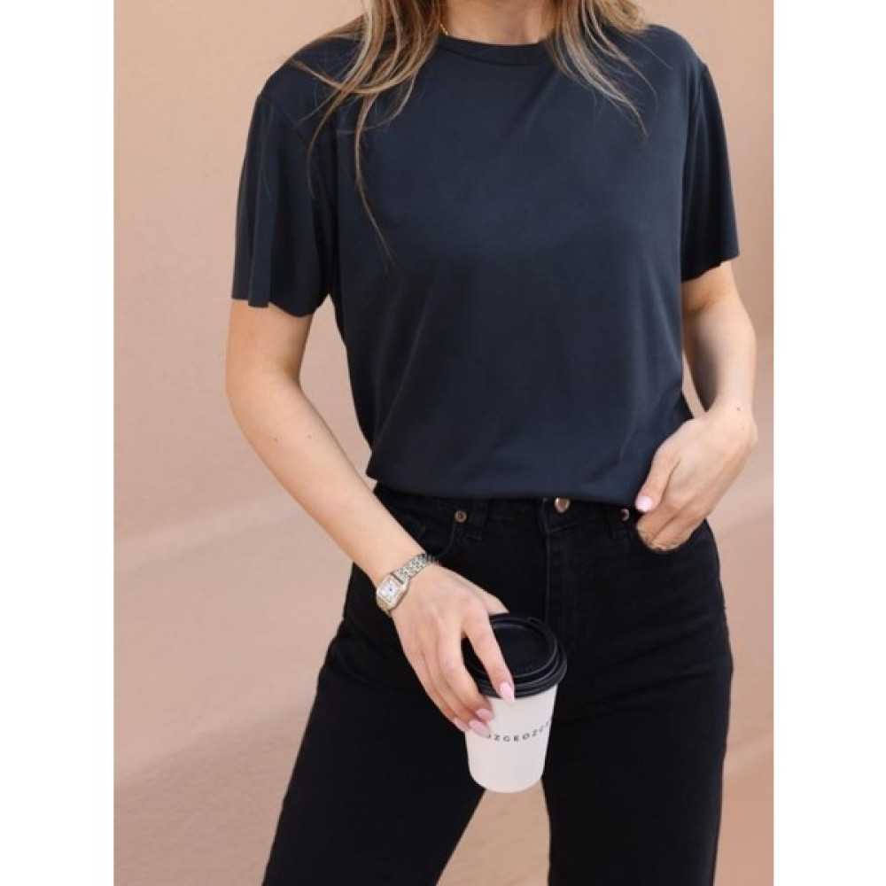 Stildrees Butik Oysho Modal Antrasit Tshirt Bayan T-shirt Fiyatı