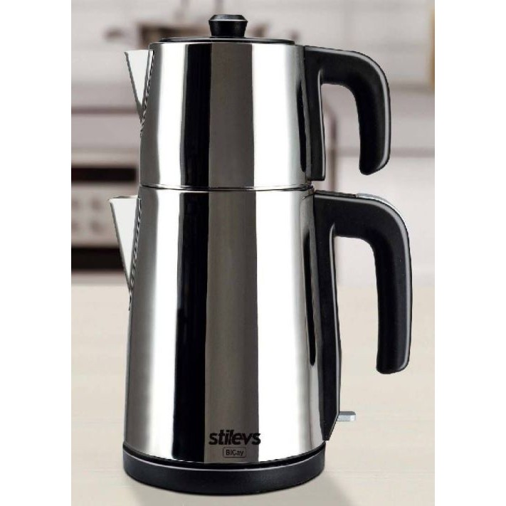 Stilevs Biçay Çelik Çay Makinesi Parlak - Inox Parlak Çay Makineleri Fiyatı