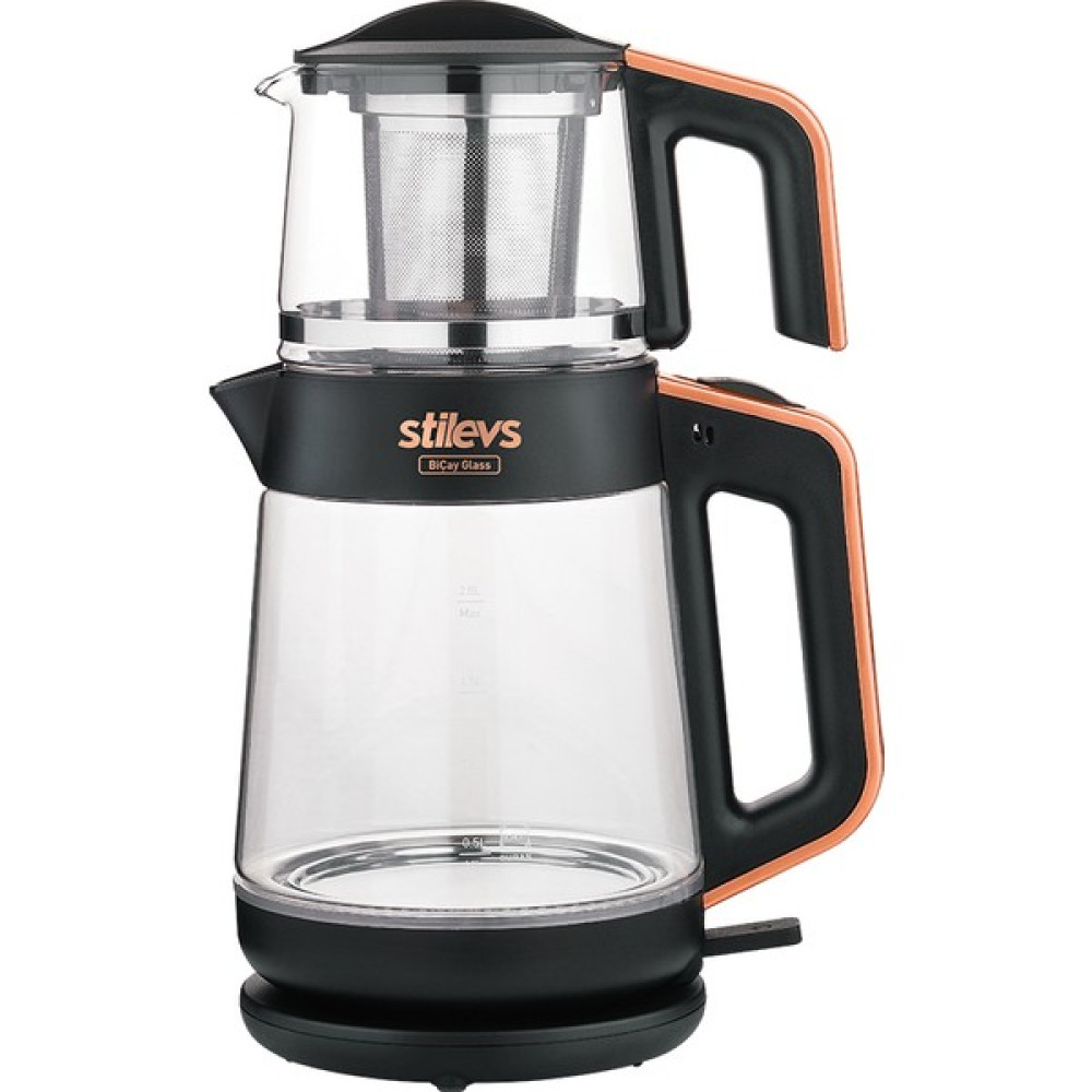 Stilevs Biçay Glass Cam Çaycı - Bakır - Siyah Oto Boyaları Fiyatı